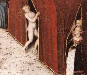 CRANACH, Lucas the Elder The Fountain of Youth (detail)  215 china oil painting artist